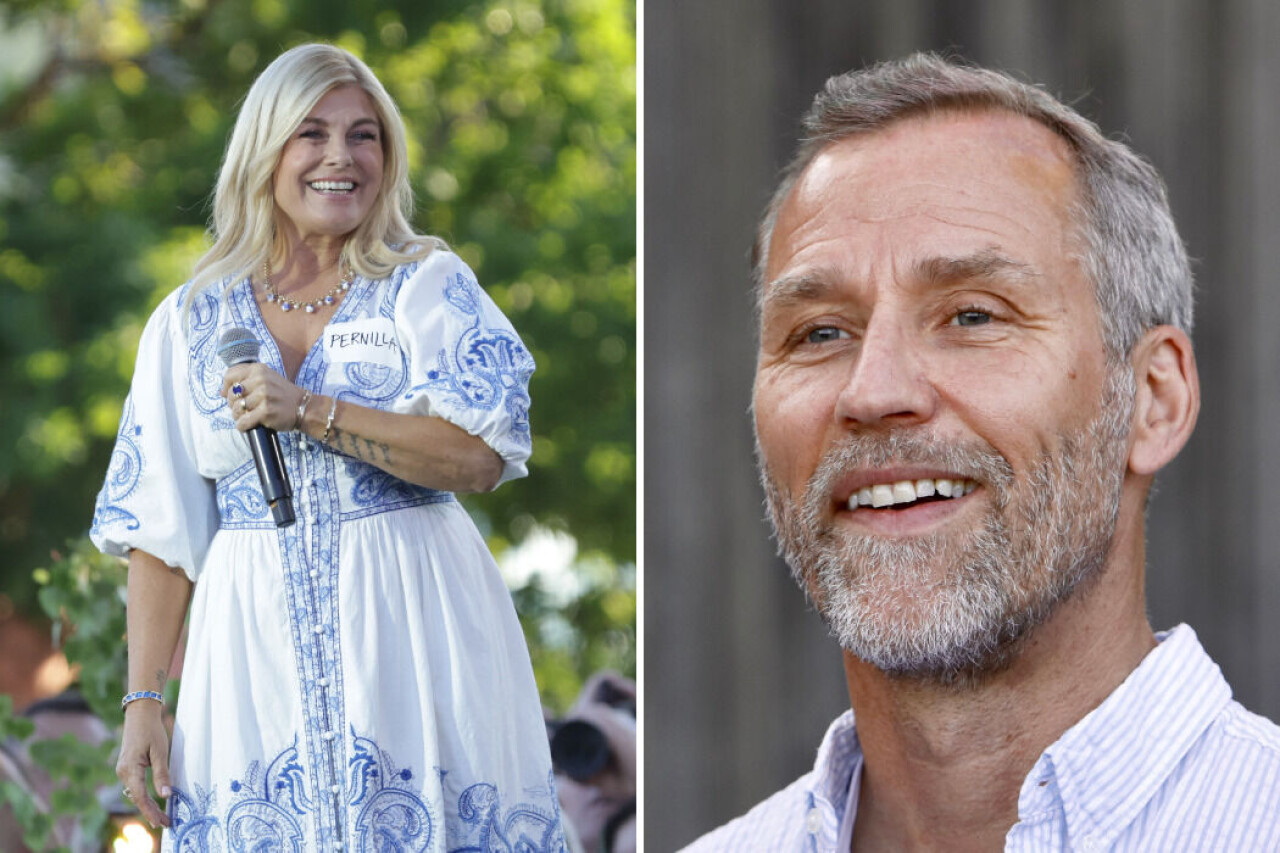 Pernilla Wahlgren och Christian Bauer förlovade sig i slutet av 2022.