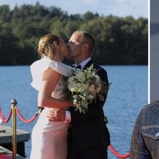 Casper Janebink och Therese gifte sig den sista augusti