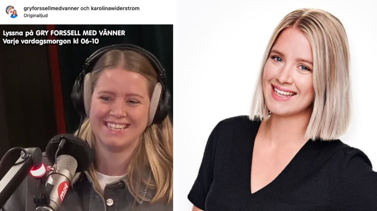 Karolina Widerström är gravid med sitt första barn.