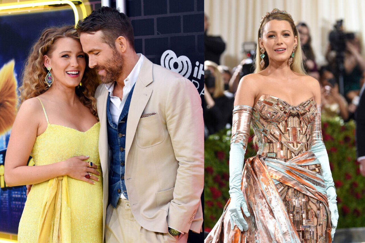 På bilden till vänster är Blake Lively gravid med dottern Betty som idag är två år. Nu väntar Blake Lively och Ryan Reynolds barn igen.